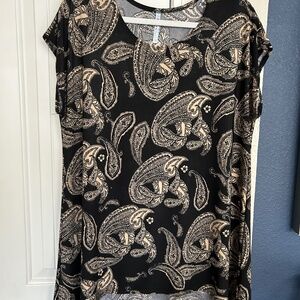 Azules high/low short sleeve top